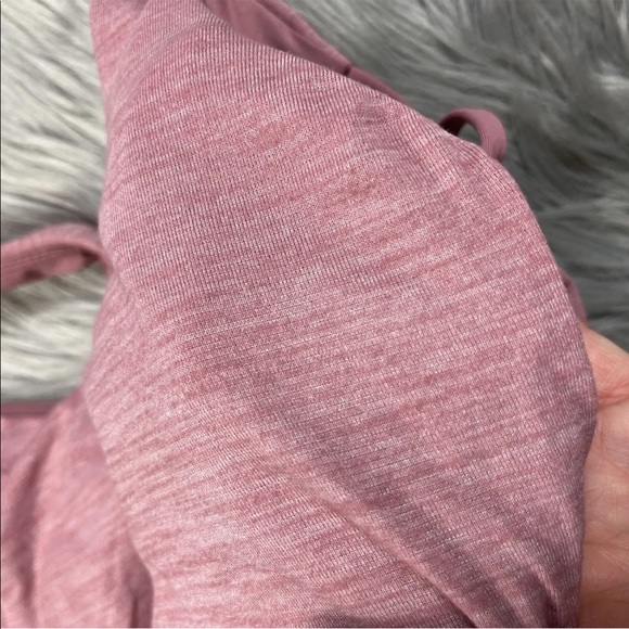 Lululemon Free To Be Serene Tank 2 In 1 Heathered Quicksand Size 6 - Picture 9 of 12